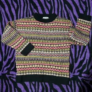 Zara Multicolor Patterned Sweater